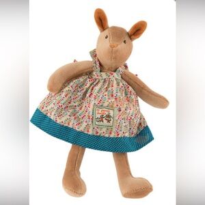 Moulin Roty La Grande Famille Jeanne the Kangaroo Plush 12” France Stuffed Plush